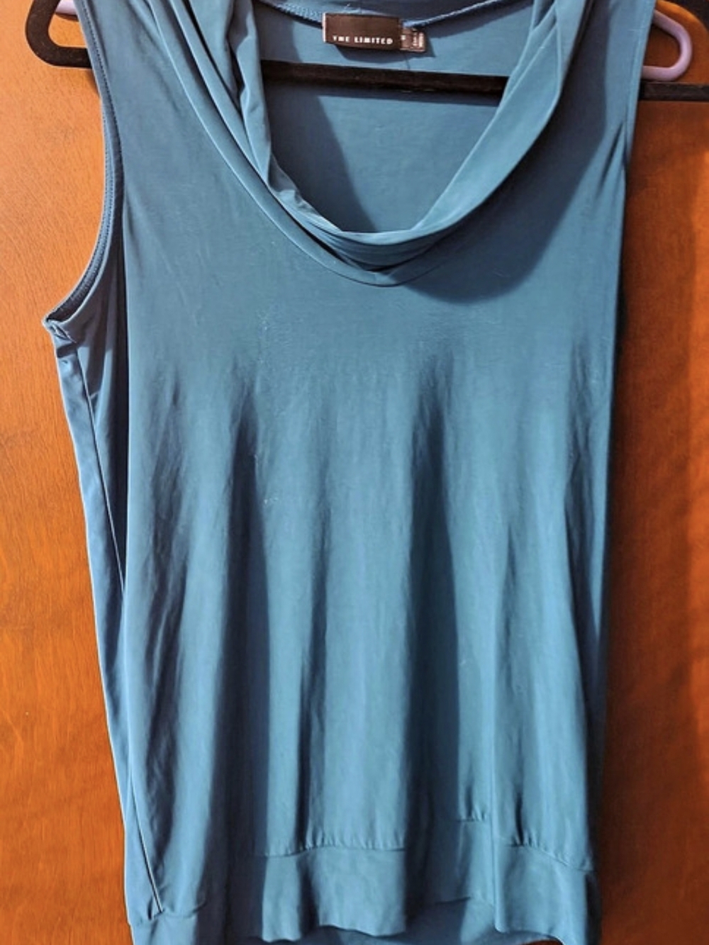 The Limited Teal Cowl Neck Tank Size Small Like New